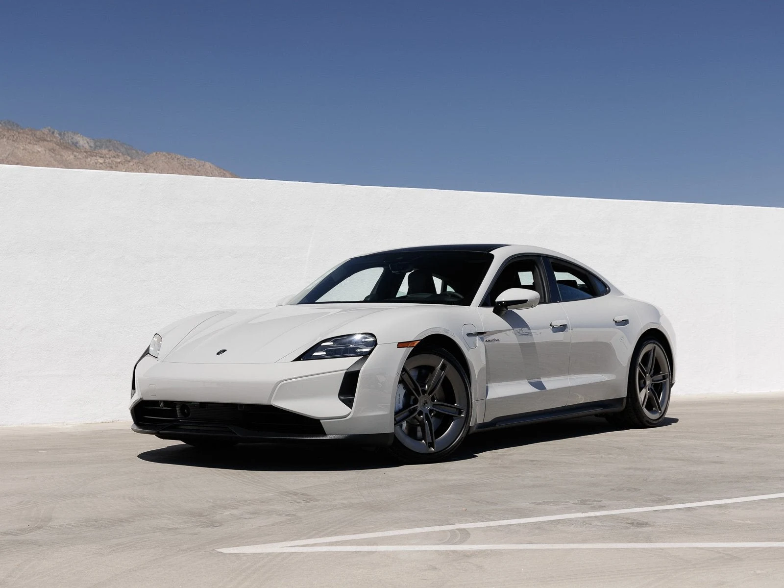 Porsche Taycan Turbo (2025 Update) · Chalk · Indigo Auto Group