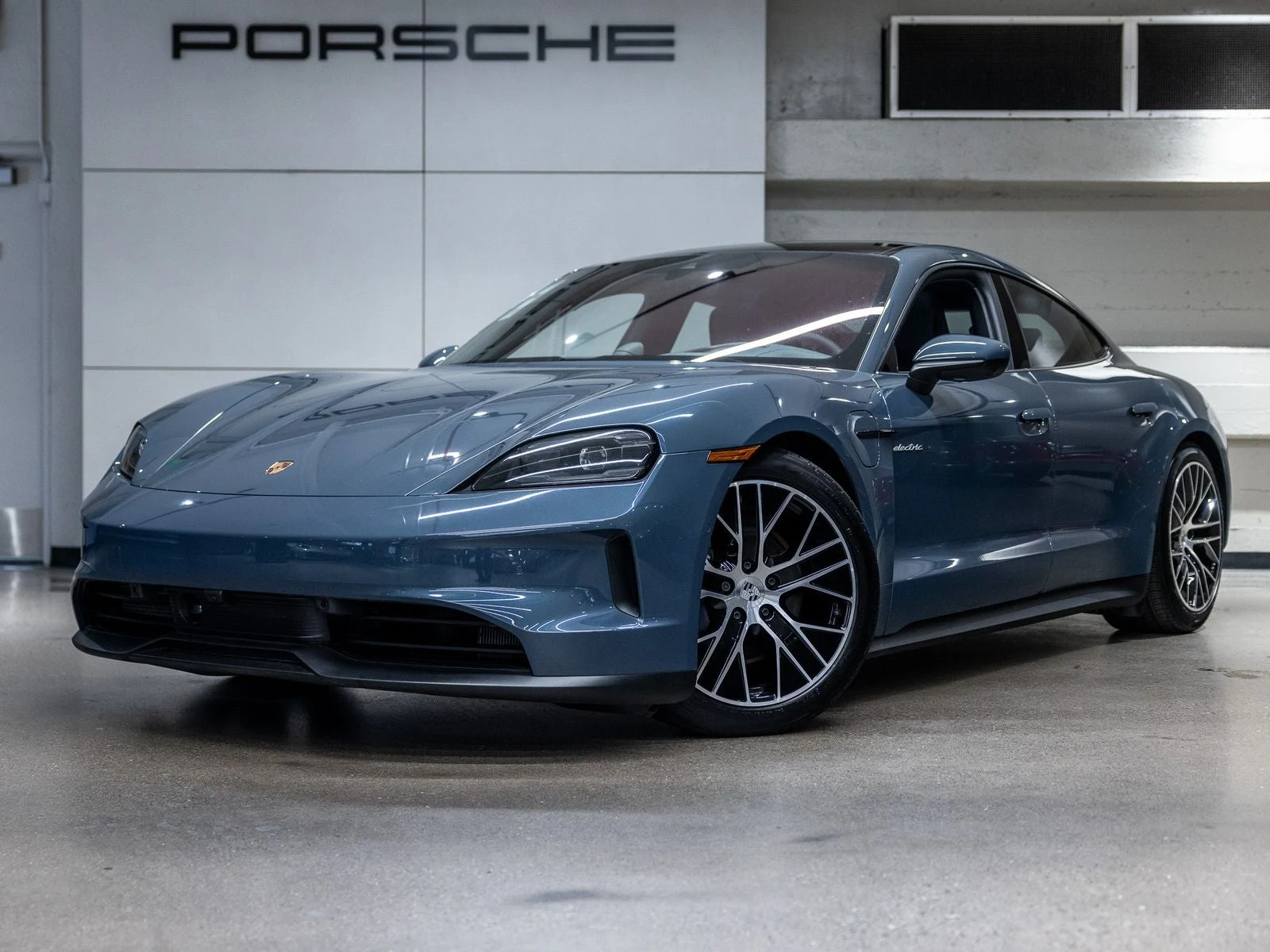 Porsche Taycan 4 Sedan (2025 Update) · Pale Blue Metallic · Indigo Auto Group