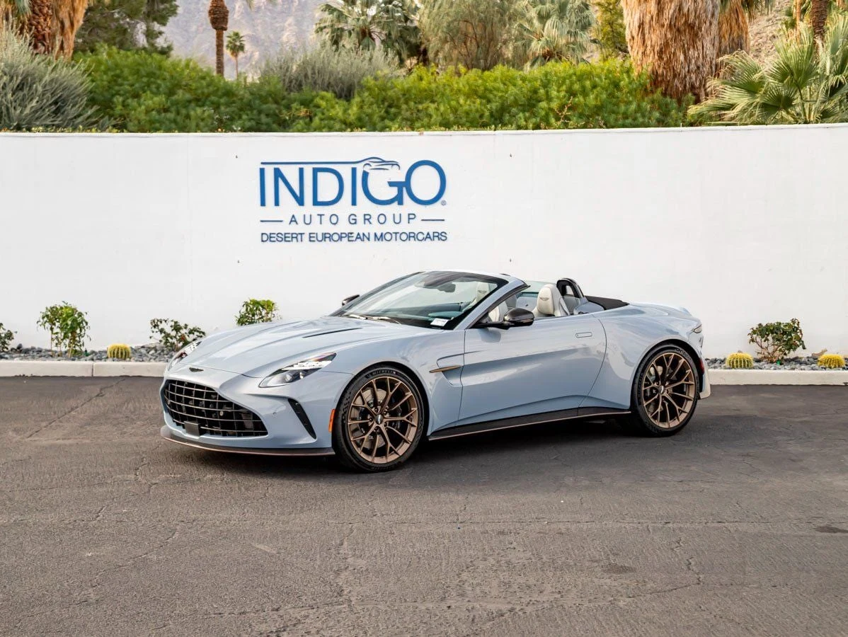 Aston Martin Vantage Roadster (2024 Update) · Mako Blue · Indigo Auto Group