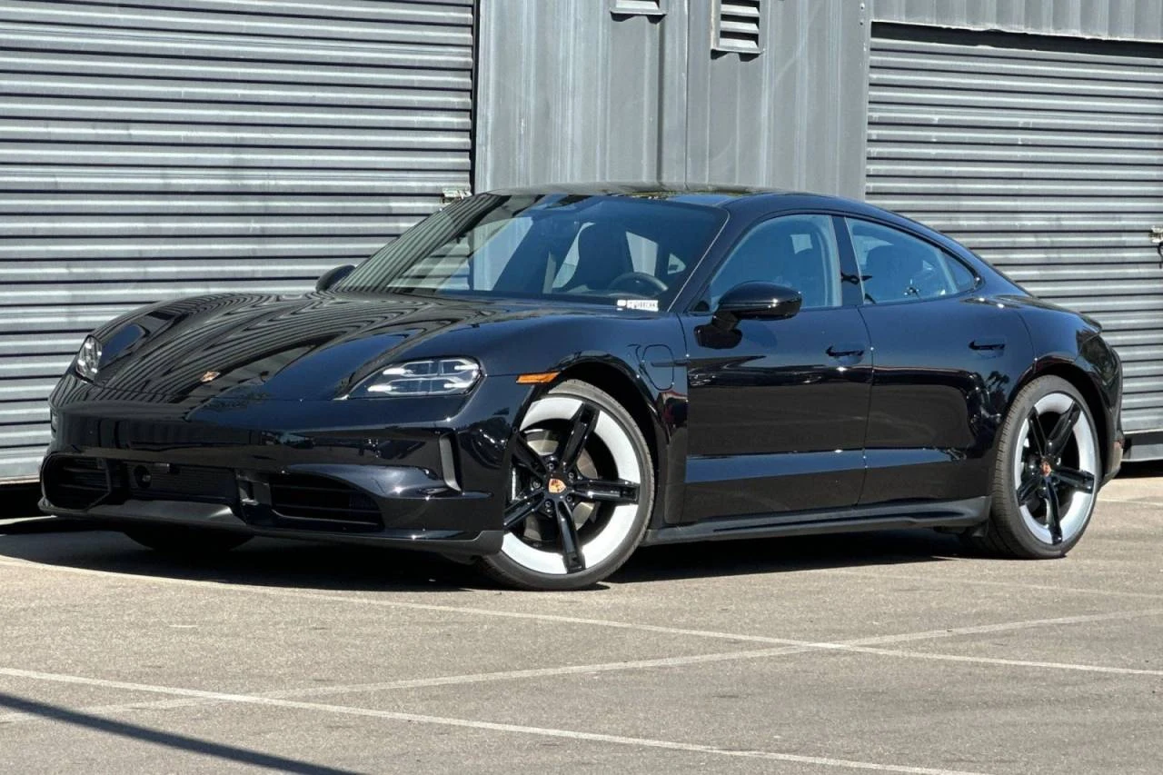 Porsche Taycan 4 Black Edition (2025 Update) · Jet Black Metallic · Indigo Auto Group