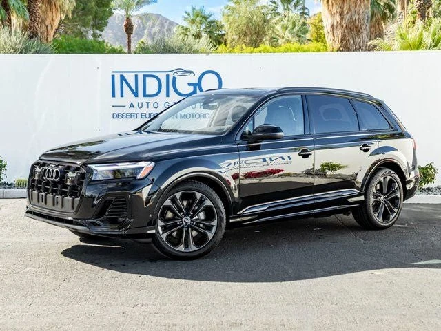 Audi Q7 55 TFSI Premium Plus quattro (4M) · Mythos Black Metallic · Indigo Auto Group