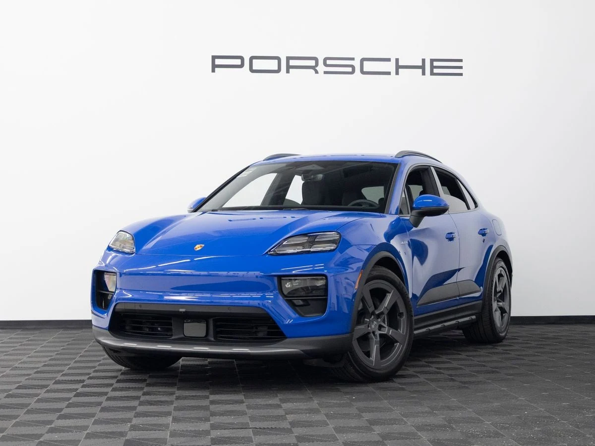 Porsche Macan 4 Electric (XAB) · Lugano Blue · Indigo Auto Group