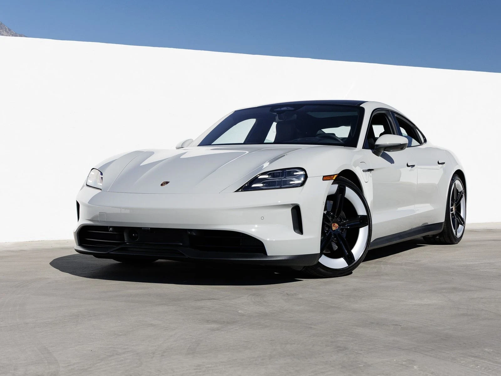 Porsche Taycan 4 Sedan (2025 Update) · Chalk · Indigo Auto Group