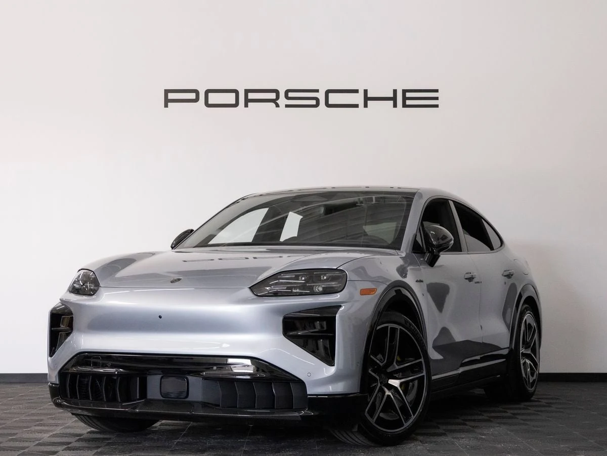 Porsche Cayenne Turbo Coupé Electric (E4) · Dolomite Silver Metallic · Indigo Auto Group