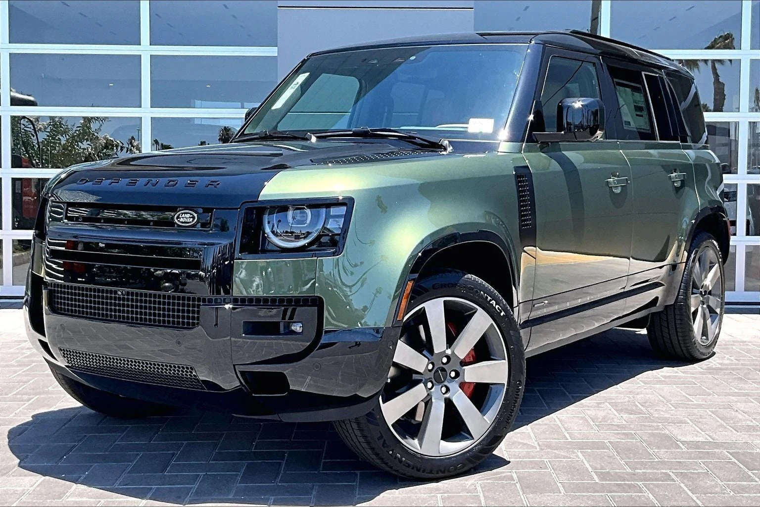 Land Rover Defender 110 X (L663) · Woolstone Green Metallic · Indigo Auto Group