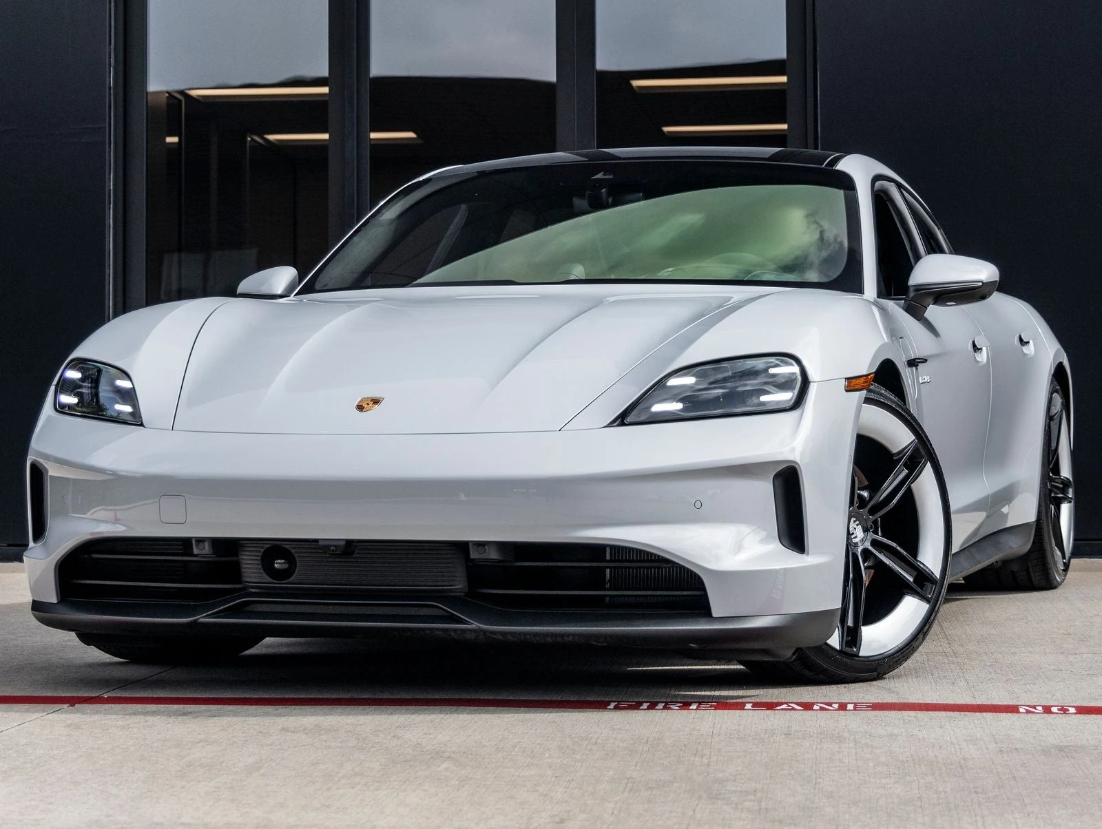 Porsche Taycan 4 Sedan (2025 Update) · Ice Grey Metallic · Indigo Auto Group