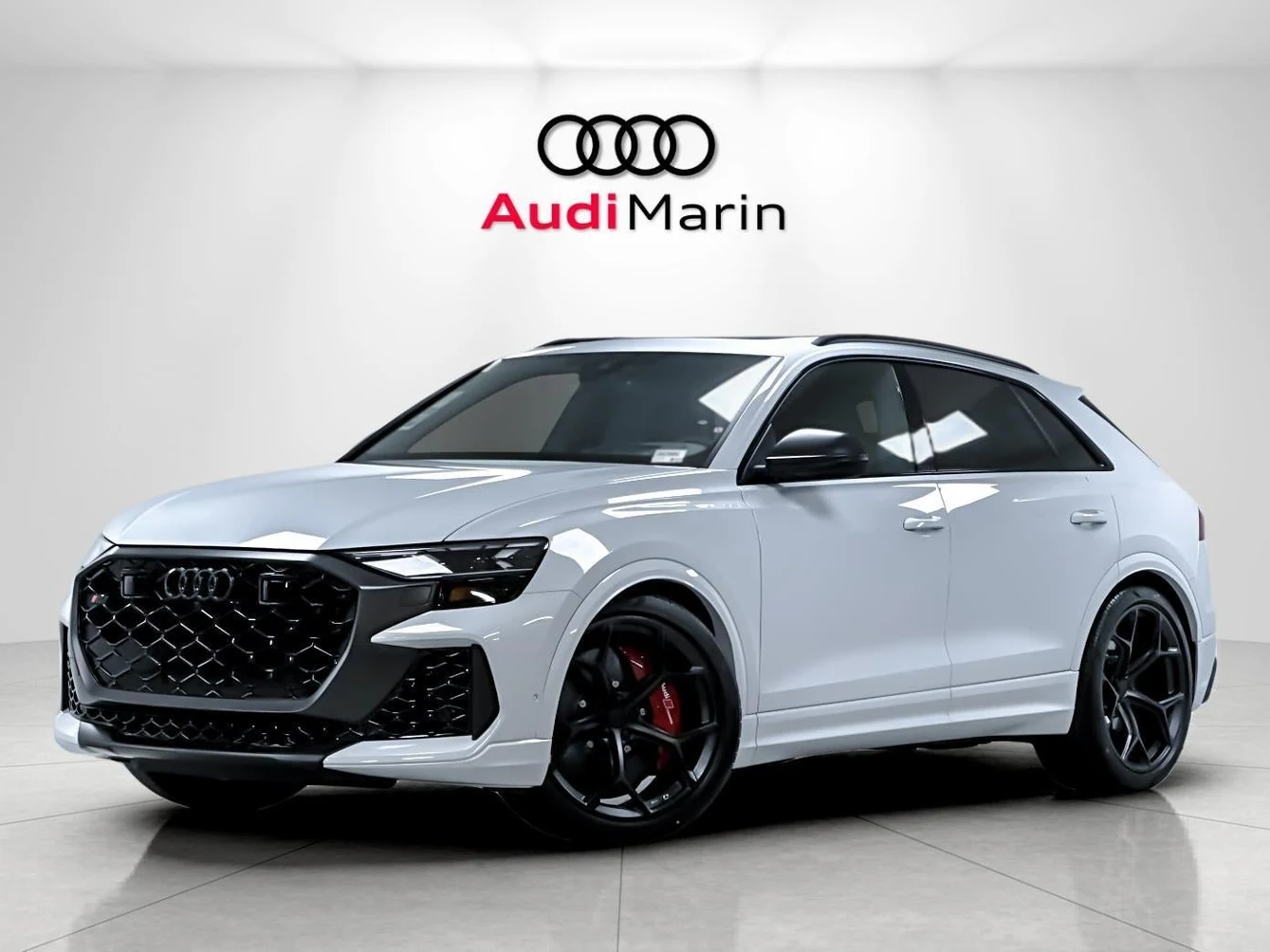 Audi RS Q8 performance (4M) · Glacier White Metallic · Indigo Auto Group
