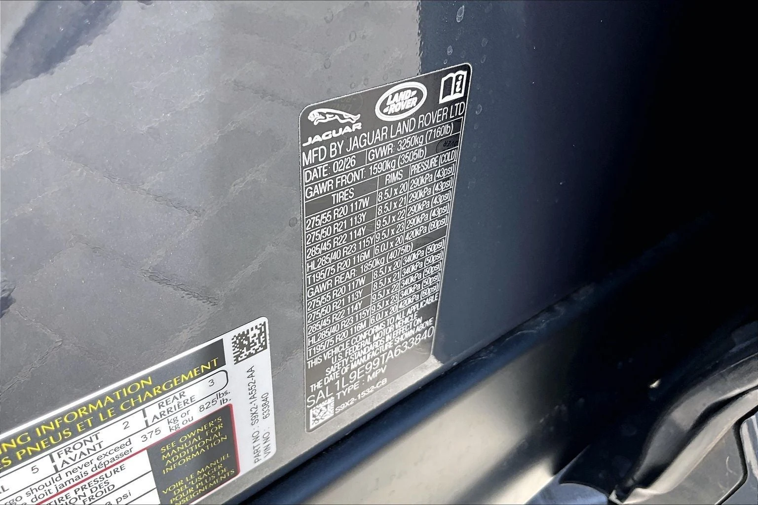 2026 Land Rover Range Rover Sport Dynamic SE (L461), 13/14