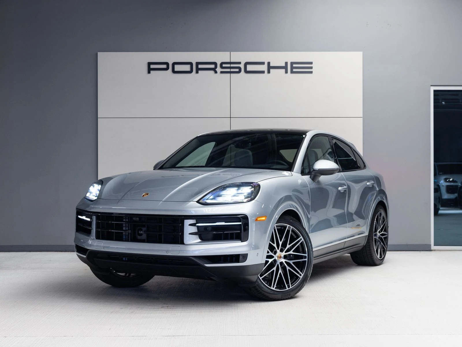 Porsche Cayenne Coupé (3rd Generation) · Dolomite Silver Metallic · Indigo Auto Group