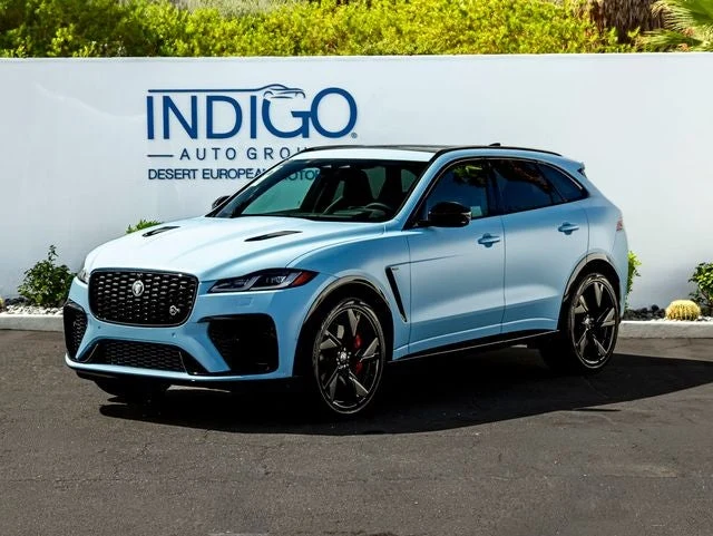 Jaguar F-Pace SVR · Chalk Blue Satin Finish · Indigo Auto Group
