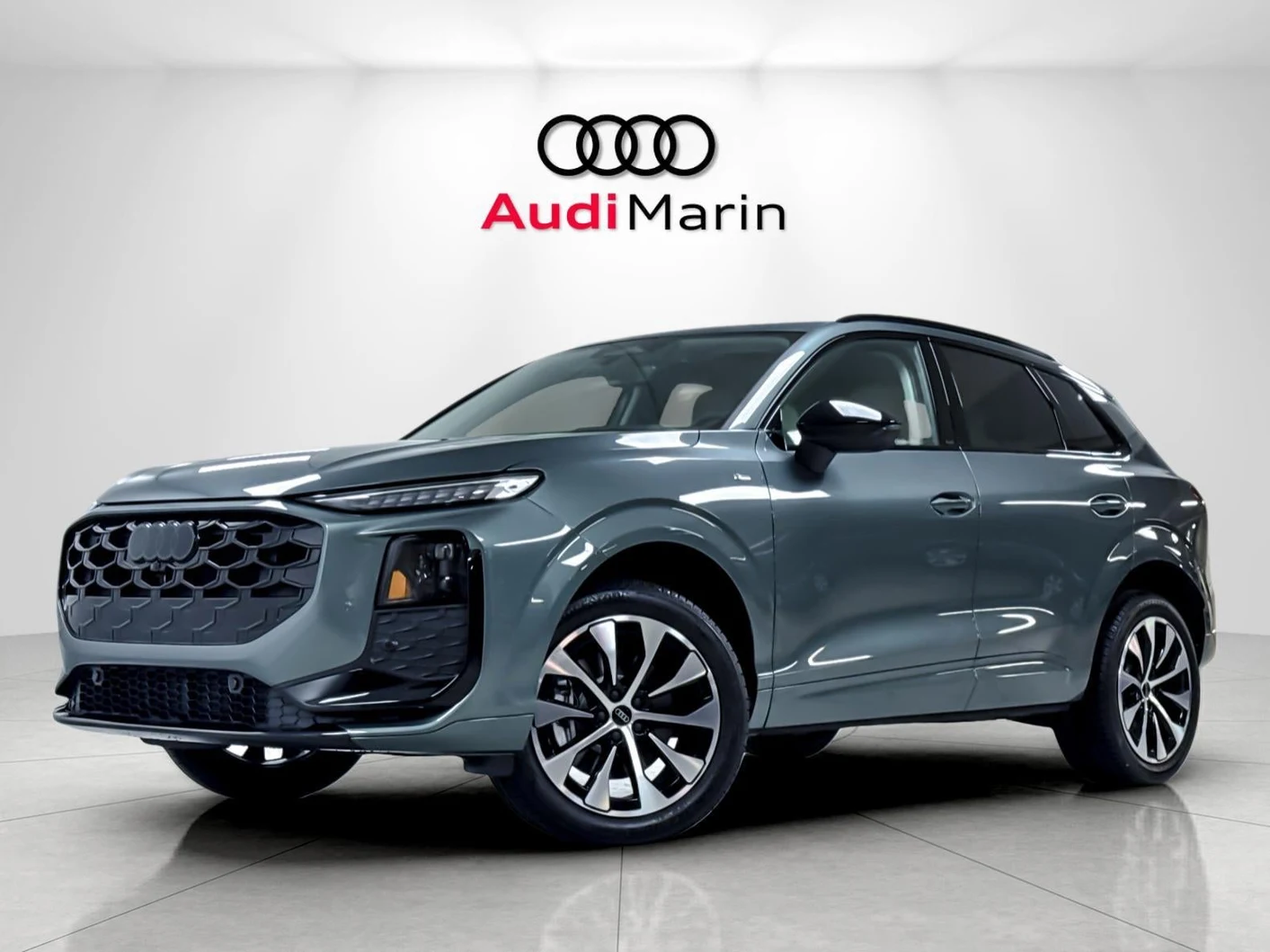 Audi Q3 S line (FJ) · Sage Green Metallic · Indigo Auto Group
