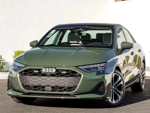 Audi A3 40 TFSI Premium Plus quattro Sedan (2024 Update) · District Green Metallic · Indigo Auto Group