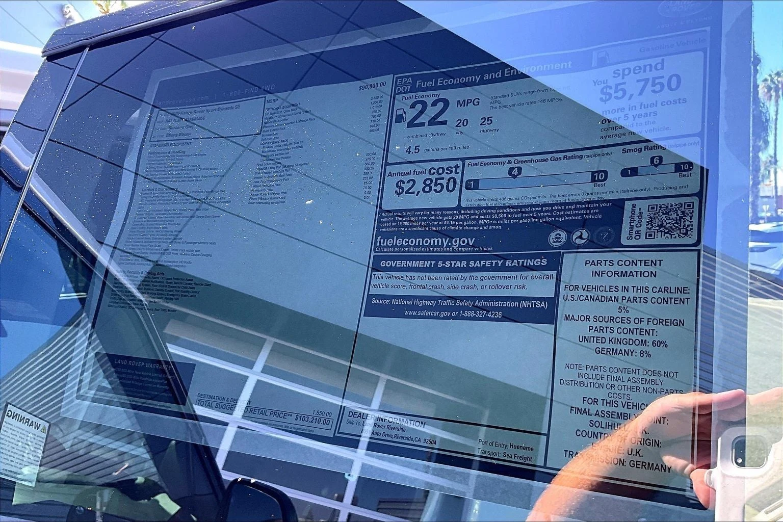 2026 Land Rover Range Rover Sport Dynamic SE (L461), 14/14