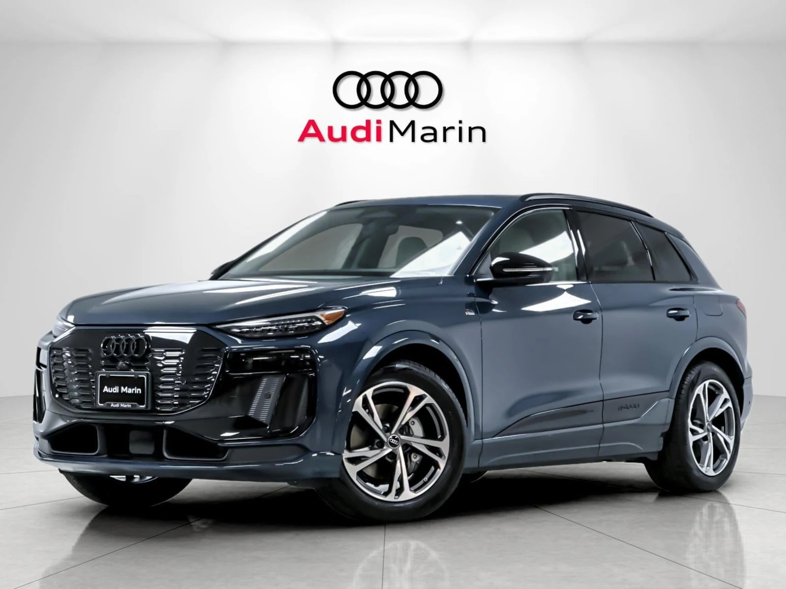 Audi Q6 e-tron Prestige · Plasma Blue Metallic · Indigo Auto Group