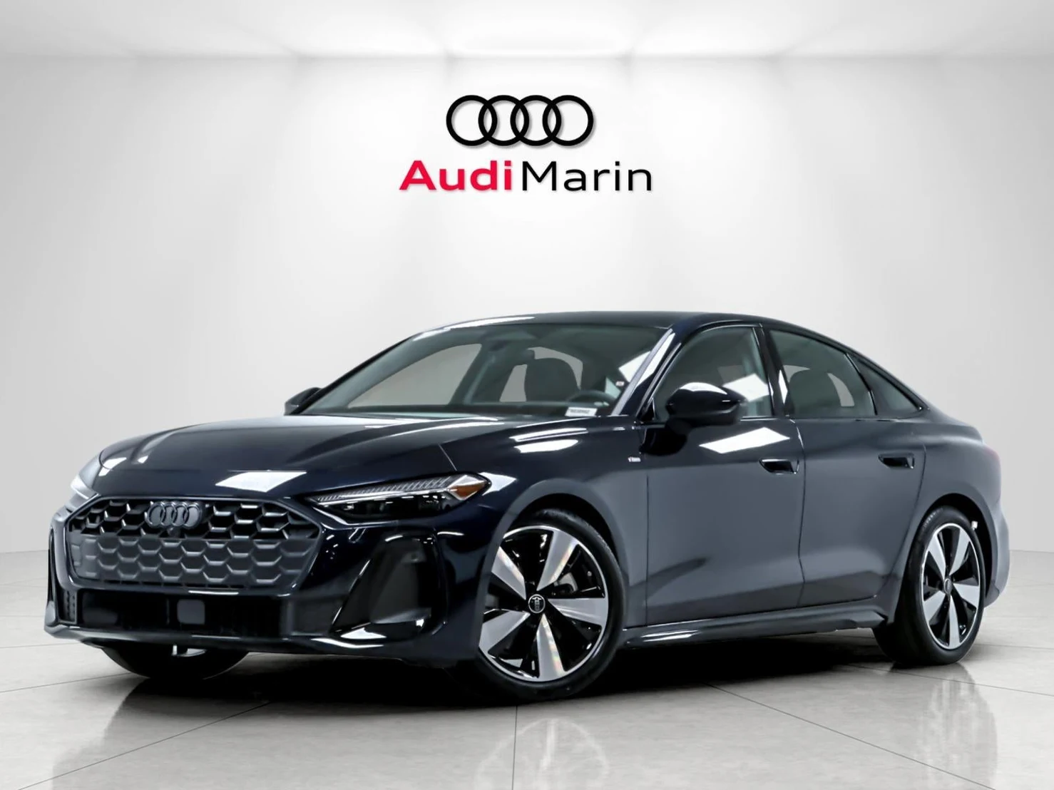 Audi A5 Premium Plus quattro (B10) · Firmament Blue Metallic · Indigo Auto Group