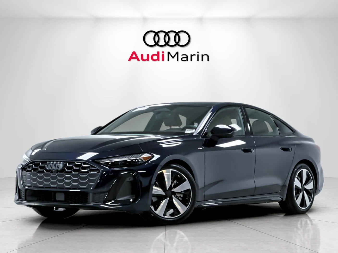 Audi A5 Premium Plus quattro (B10) · Firmament Blue Metallic · Indigo Auto Group