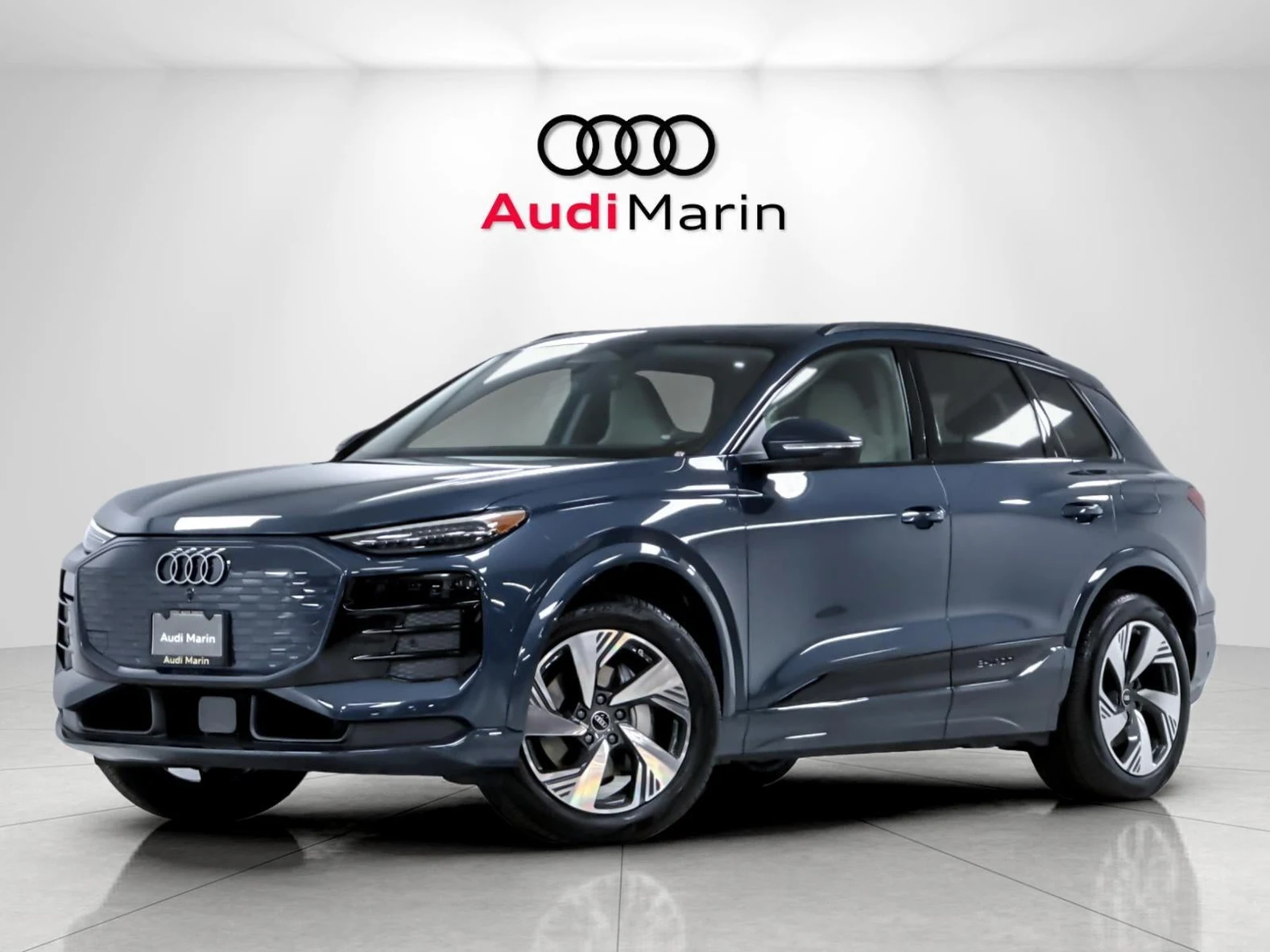 Audi Q6 e-tron Premium Plus · Plasma Blue Metallic · Indigo Auto Group