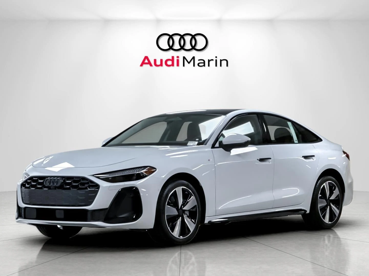 Audi A5 Premium Plus quattro (B10) · Glacier White Metallic · Indigo Auto Group
