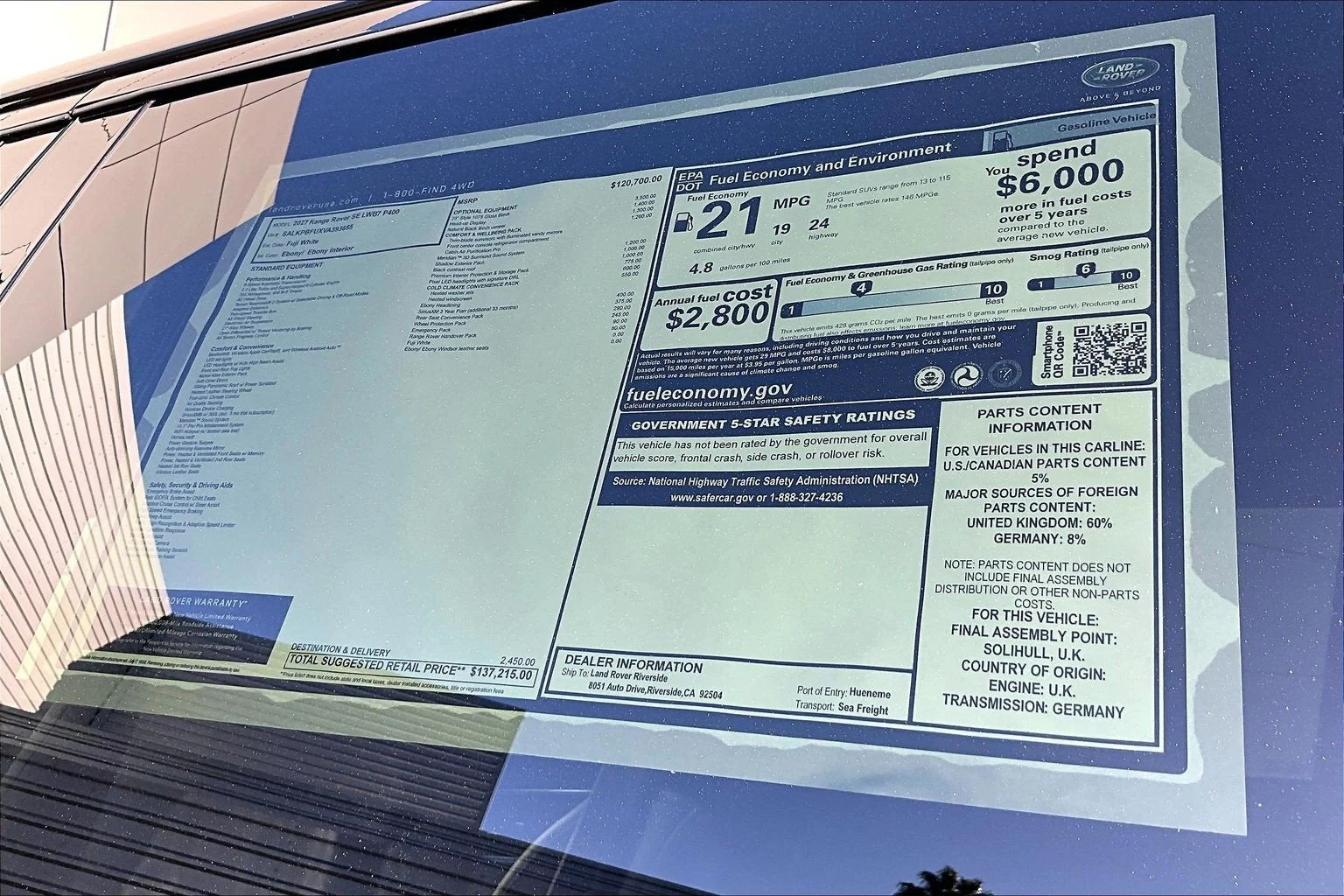2027 Land Rover Range Rover SE LWB (L460), 15/15