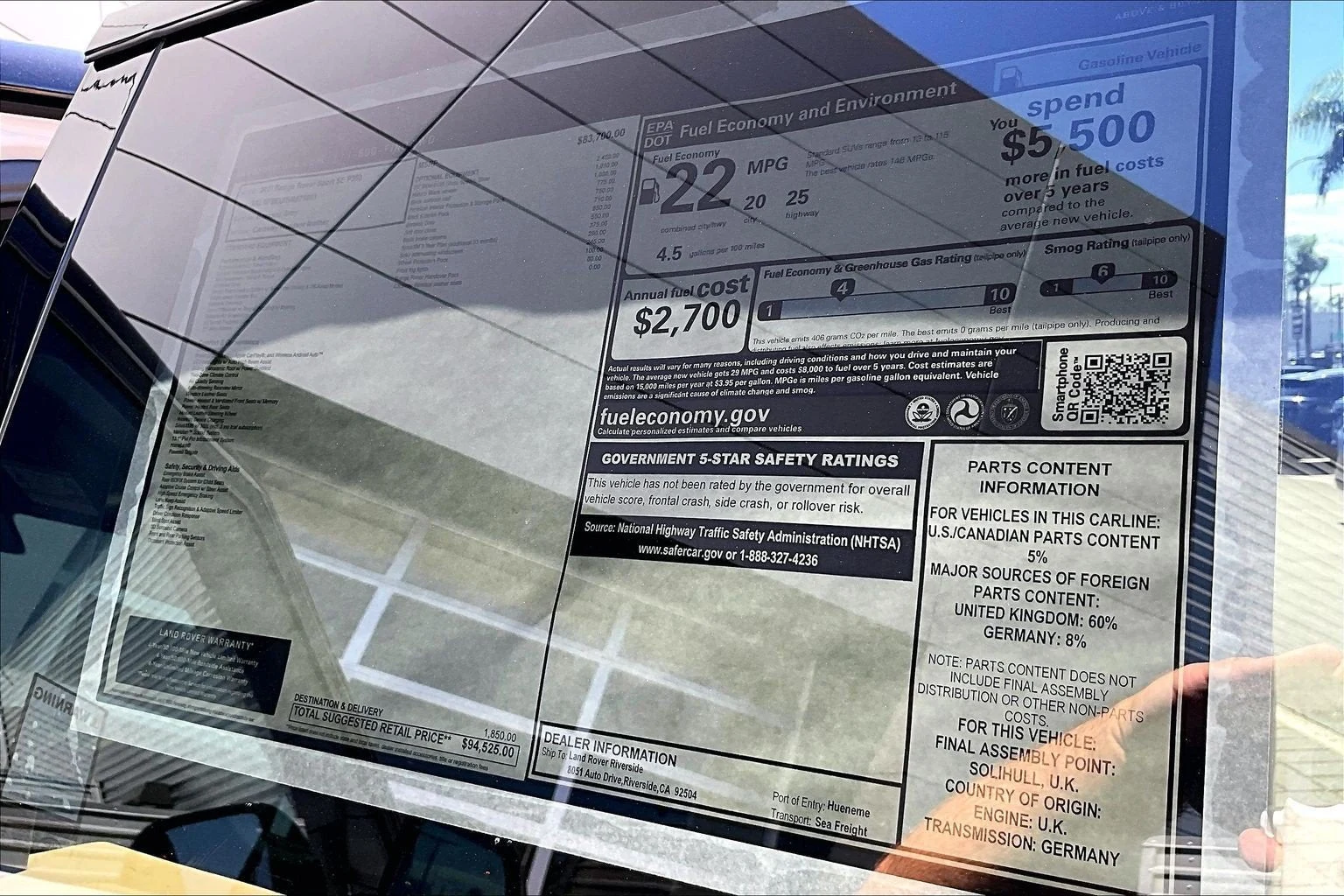 2027 Land Rover Range Rover Sport SE (L461), 14/14