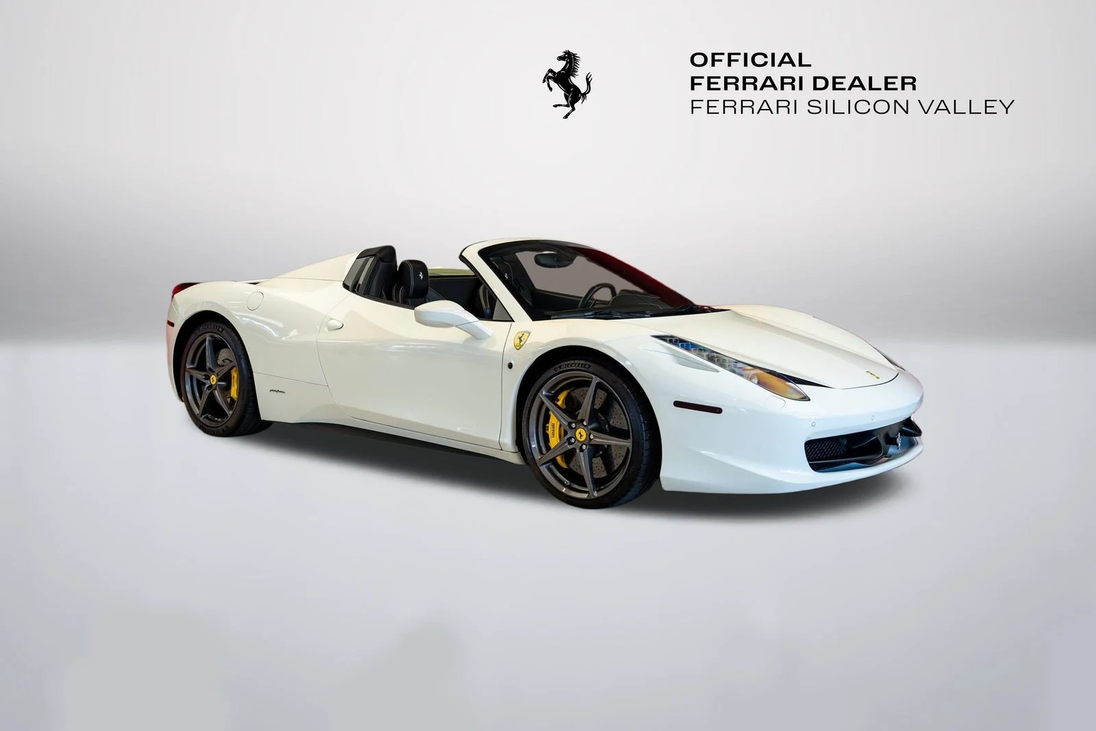 Ferrari 458 Spider · Bianco Avus · Indigo Auto Group