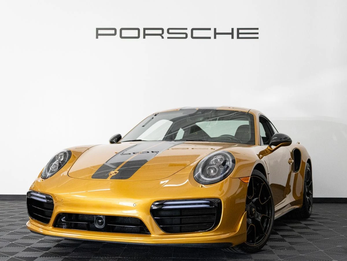 Porsche 911 Turbo S Exclusive Series · Golden Yellow Metallic · Indigo Auto Group