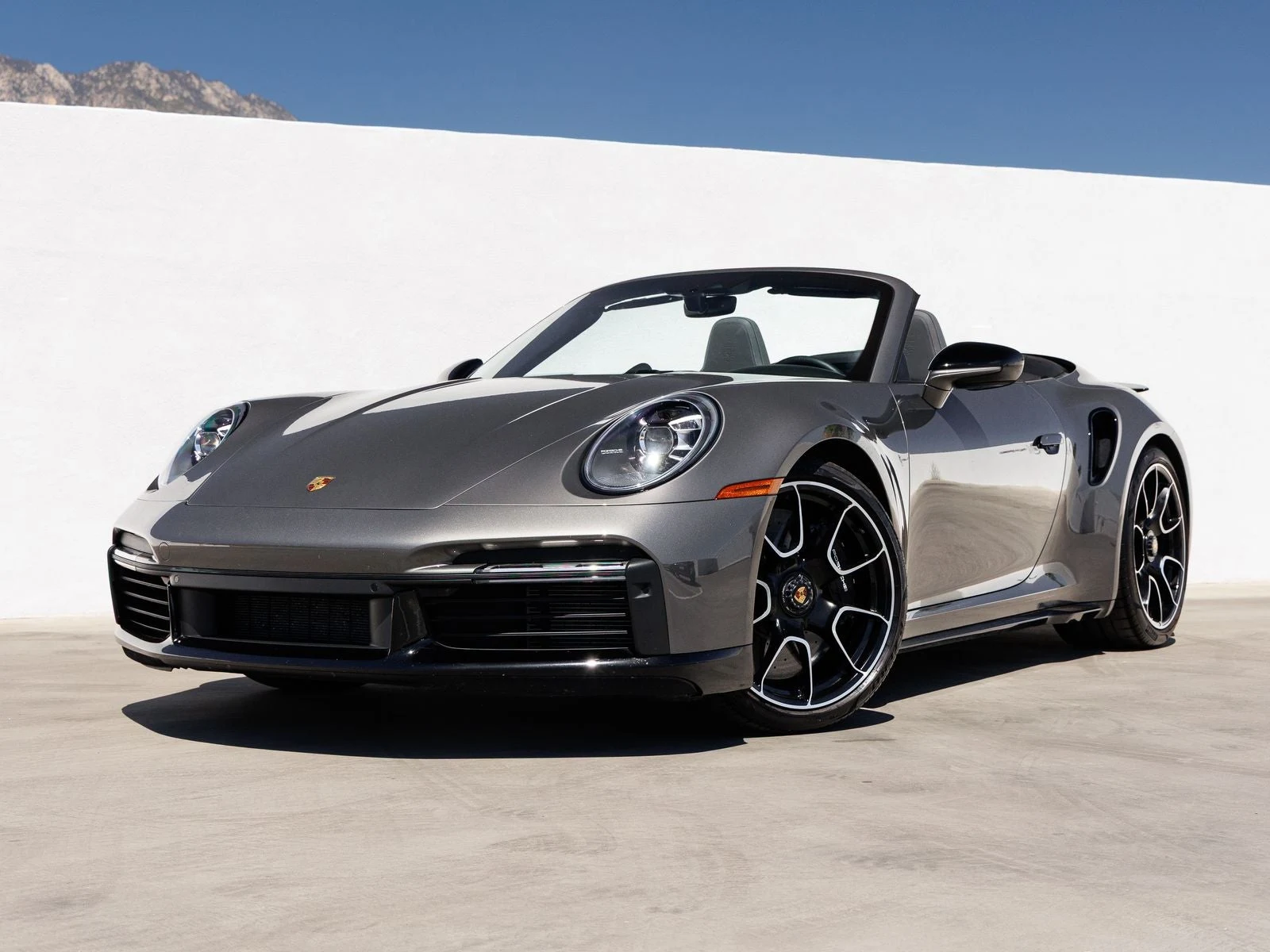 Porsche 911 Turbo S Cabriolet (992.1) · Agate Grey Metallic · Indigo Auto Group