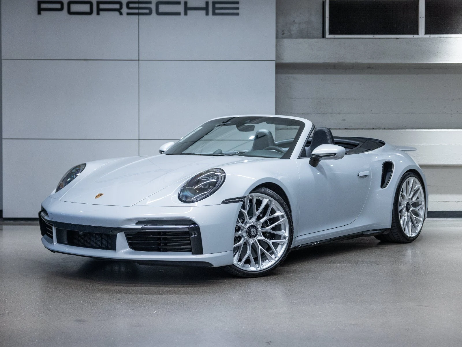 Porsche 911 Turbo S Cabriolet (992.1) · Ice Grey Metallic · Indigo Auto Group