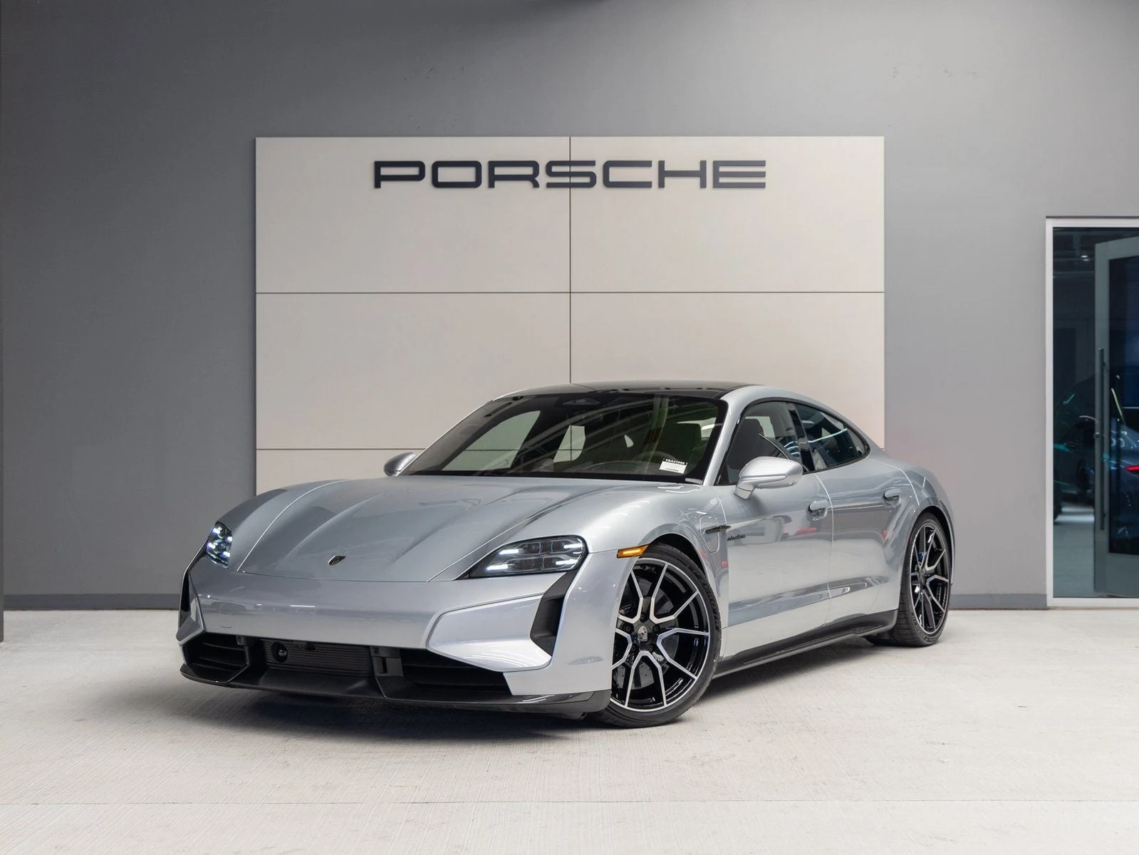 Porsche Taycan Turbo S (2025 Update) · Dolomite Silver Metallic · Indigo Auto Group