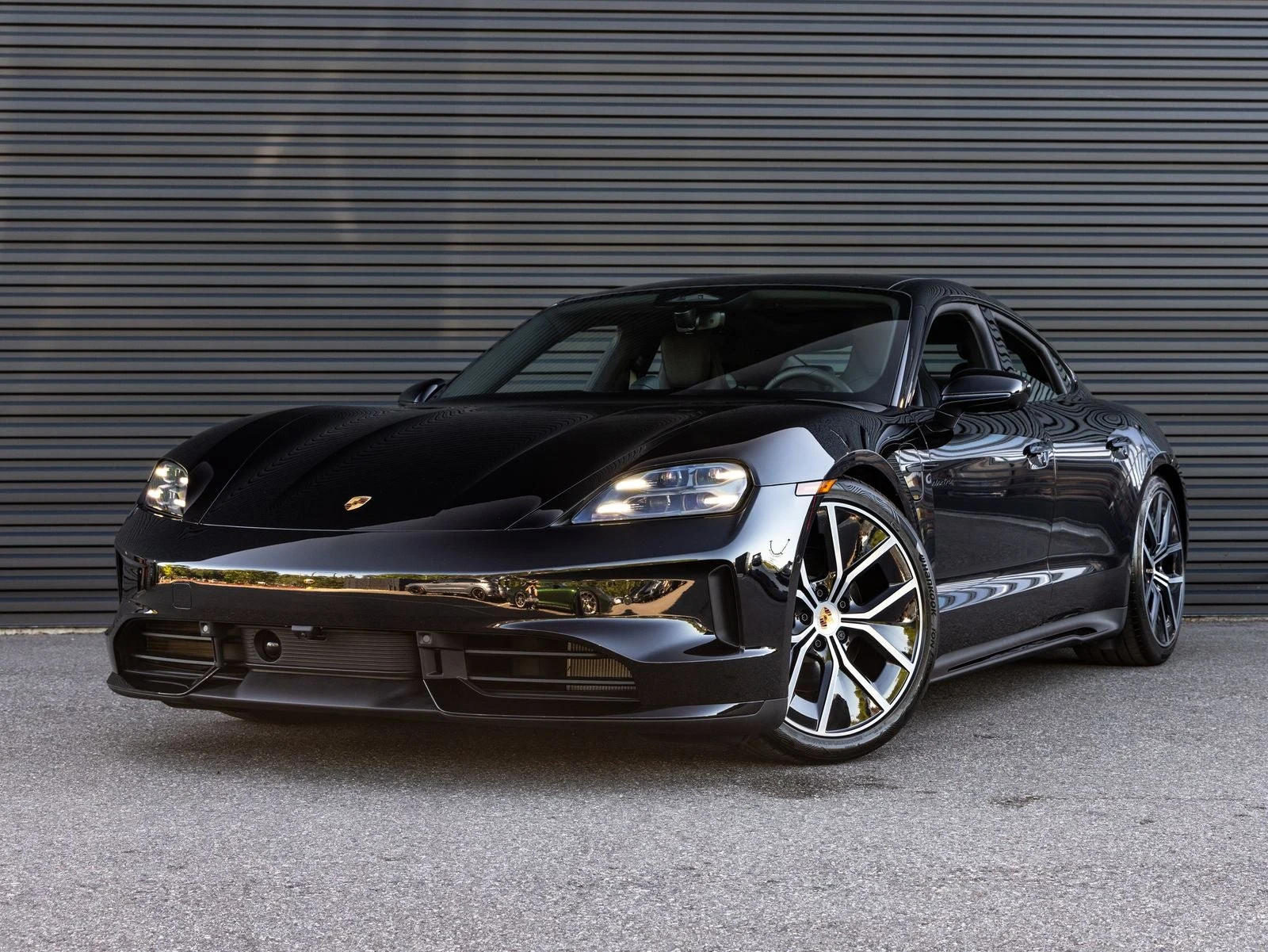 Porsche Taycan Black Edition (2025 Update) · Jet Black Metallic · Indigo Auto Group