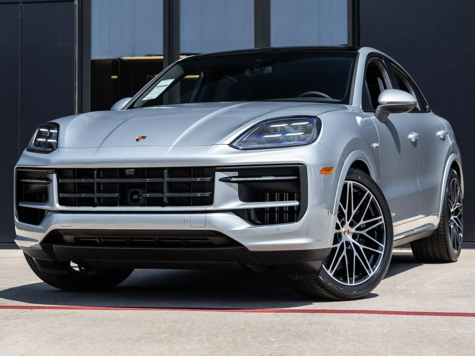 Porsche Cayenne E-Hybrid Coupé (3rd Generation) · Dolomite Silver Metallic · Indigo Auto Group
