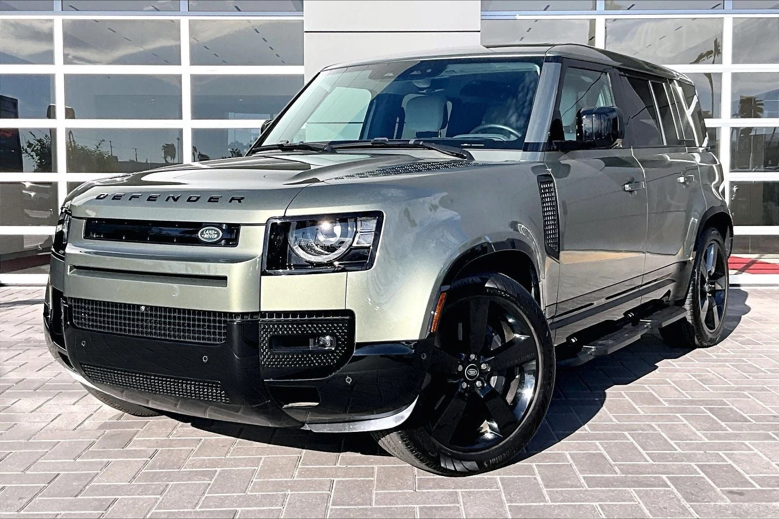 Land Rover Defender 110 X-Dynamic SE 5.0 V8 (L663) · Pangea Green Metallic · Indigo Auto Group