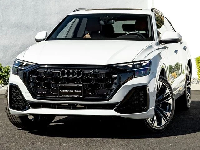 Audi Q8 55 Premium Plus (4M) · Carrara White · Indigo Auto Group