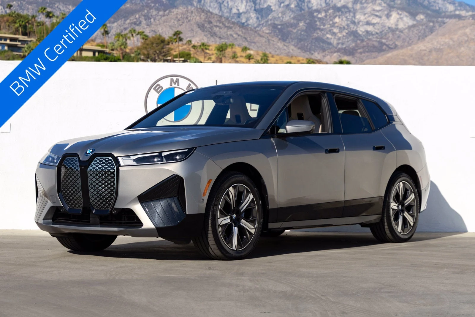 BMW iX xDrive50 (I20) · Oxide Gray Metallic · Indigo Auto Group