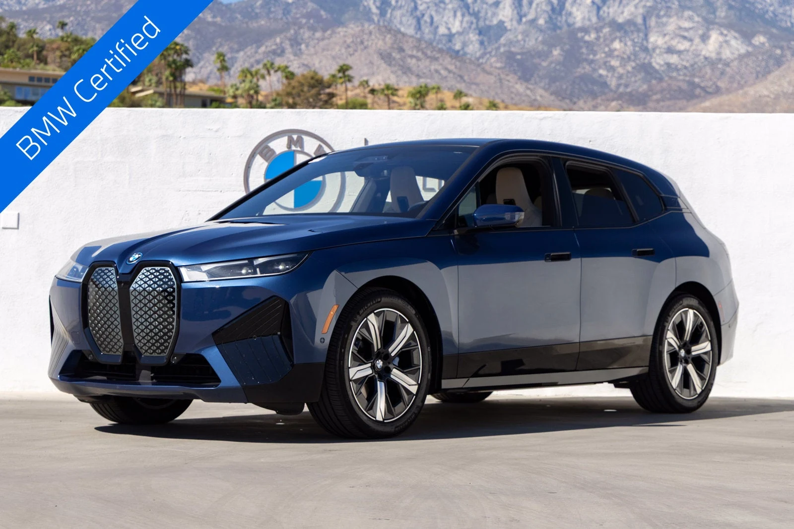 BMW iX xDrive50 (I20) · Phytonic Blue Metallic · Indigo Auto Group