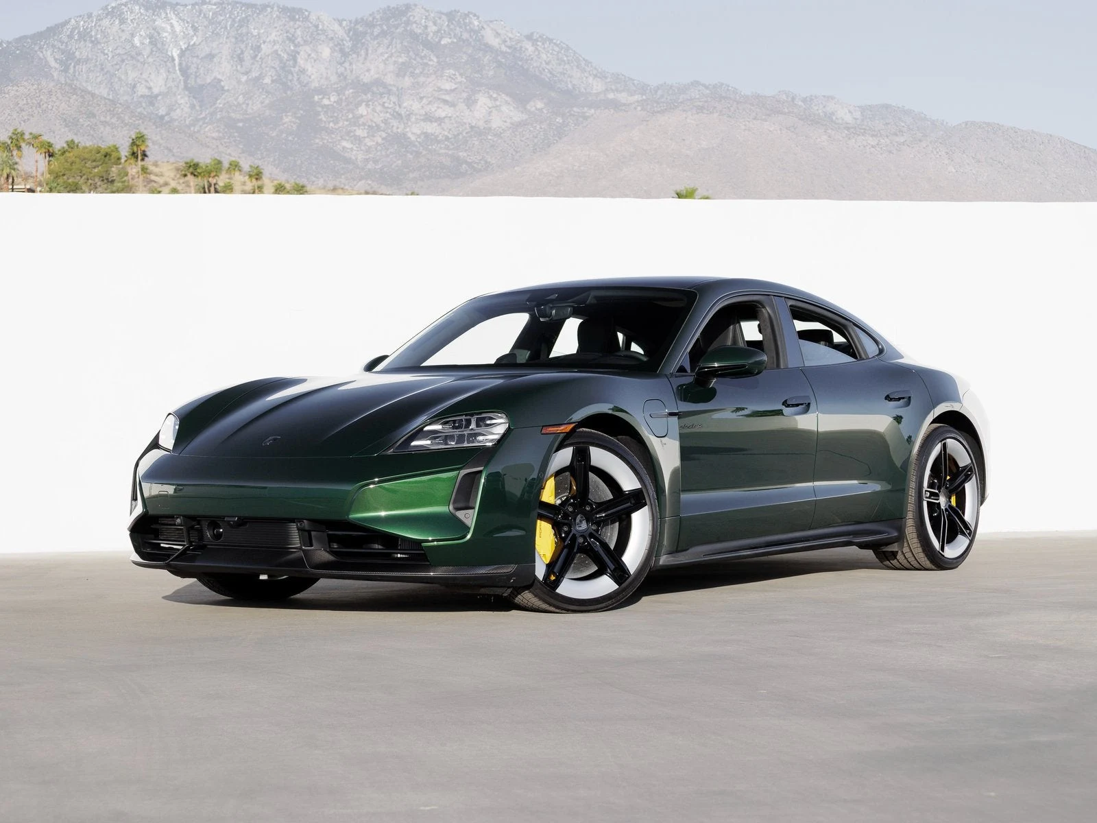 Porsche Taycan Turbo S (2025 Update) · Oak Green Metallic Neo · Indigo Auto Group