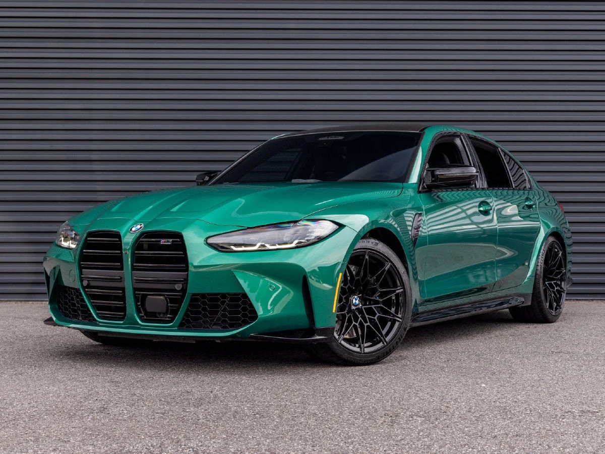 BMW M3 Competition xDrive (G80) · Isle Of Man Green Metallic · Indigo Auto Group