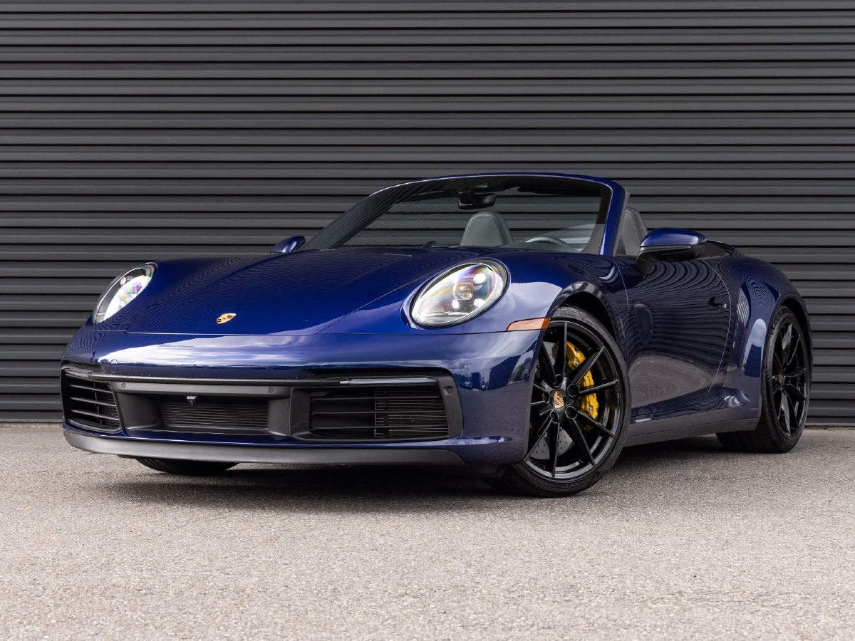 Porsche 911 Carrera S Cabriolet (992.1) · Gentian Blue Metallic · Indigo Auto Group