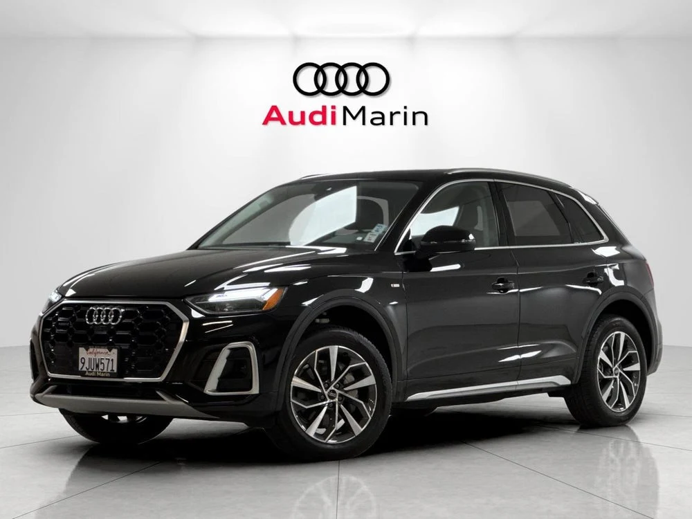Audi Q5 S line 45 TFSI quattro Premium Plus (FY) · Mythos Black Metallic · Indigo Auto Group