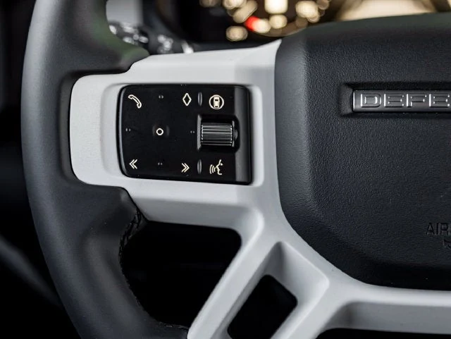2026 Land Rover Defender 110 S interior, center console, Ebony