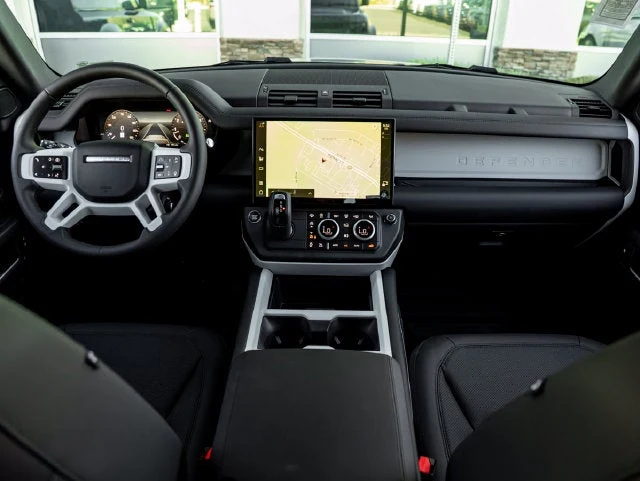 2026 Land Rover Defender 110 S interior, dashboard, Ebony