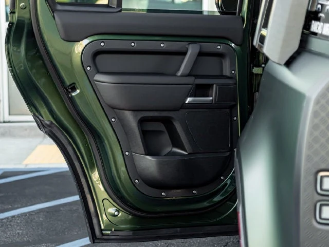2026 Land Rover Defender 110 S interior, door panel, Ebony