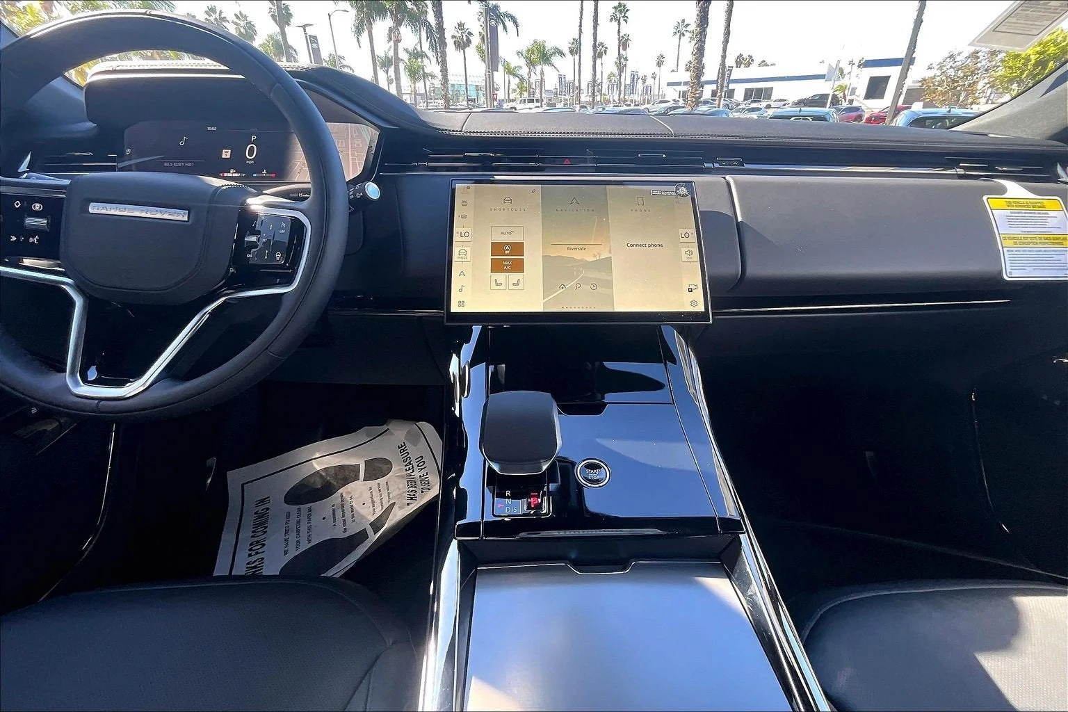 2027 Land Rover Range Rover Sport SE interior, Ebony