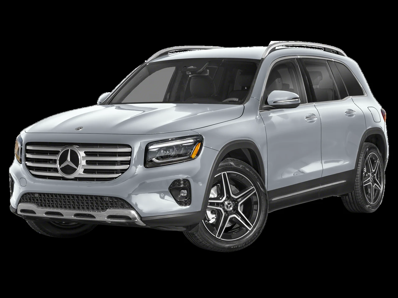 2026 Mercedes-Benz GLB 250 for sale, front three-quarter view, Cirrus Silver Metallic