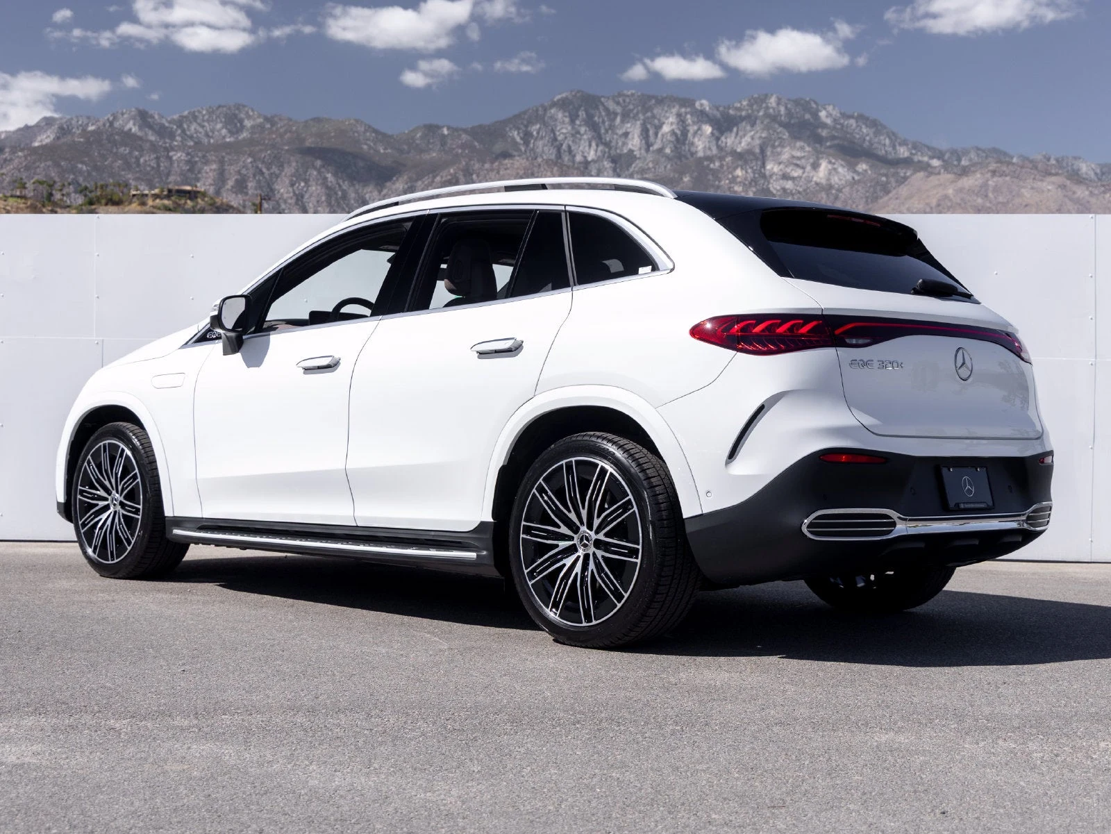 2027 Mercedes-Benz EQE 320+ SUV for sale, exterior, Manufaktur Moonlight White Metallic