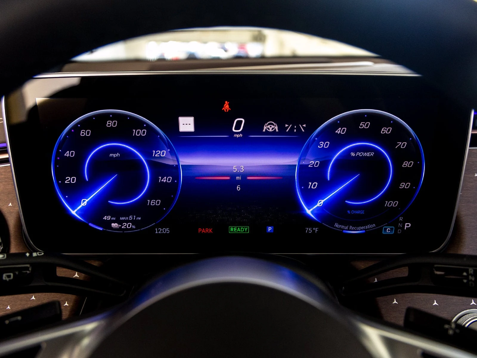 2027 Mercedes-Benz EQE 320+ SUV interior, Sable Brown/Black