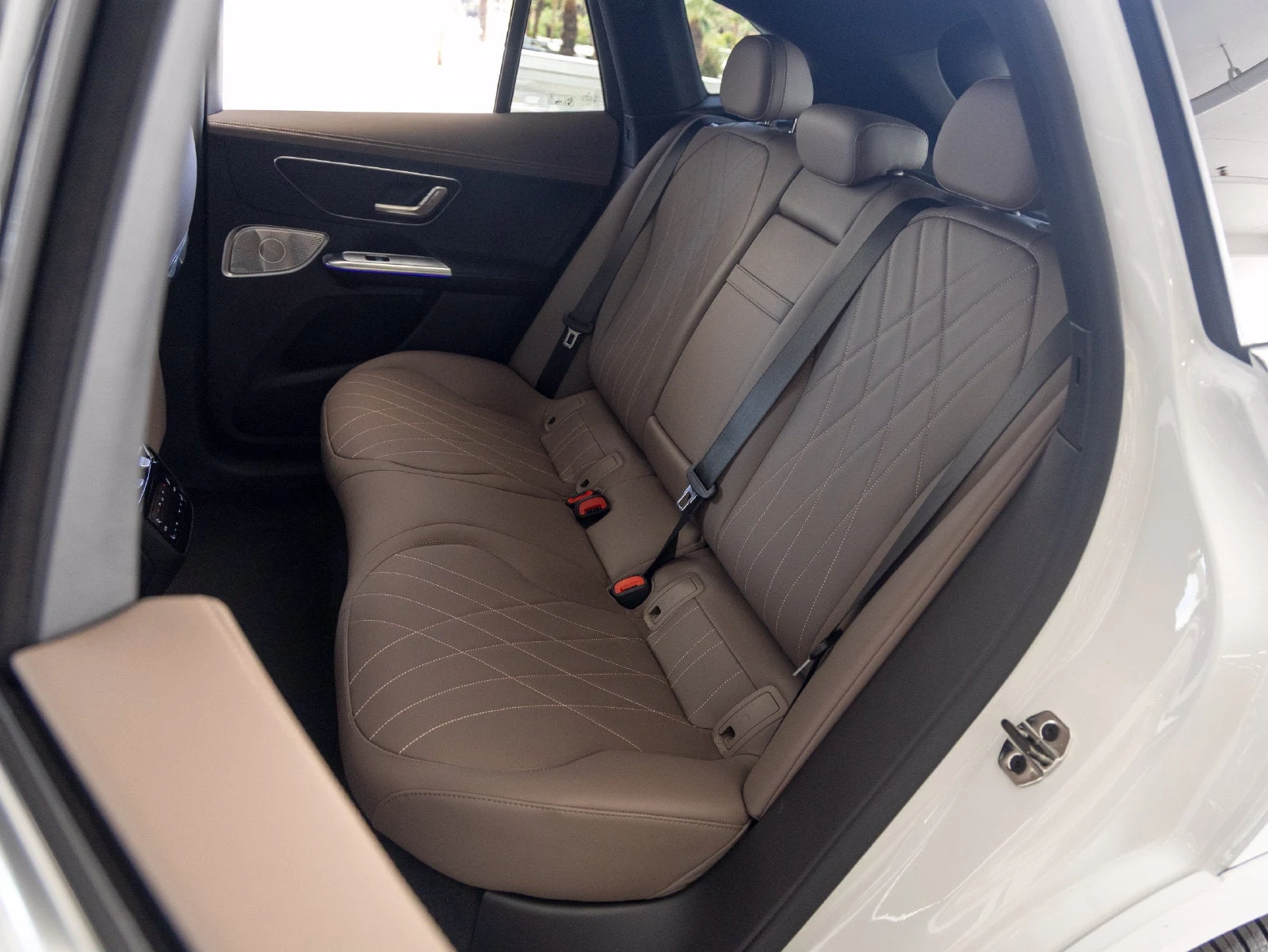 2027 Mercedes-Benz EQE 320+ SUV interior, seats, Sable Brown/Black