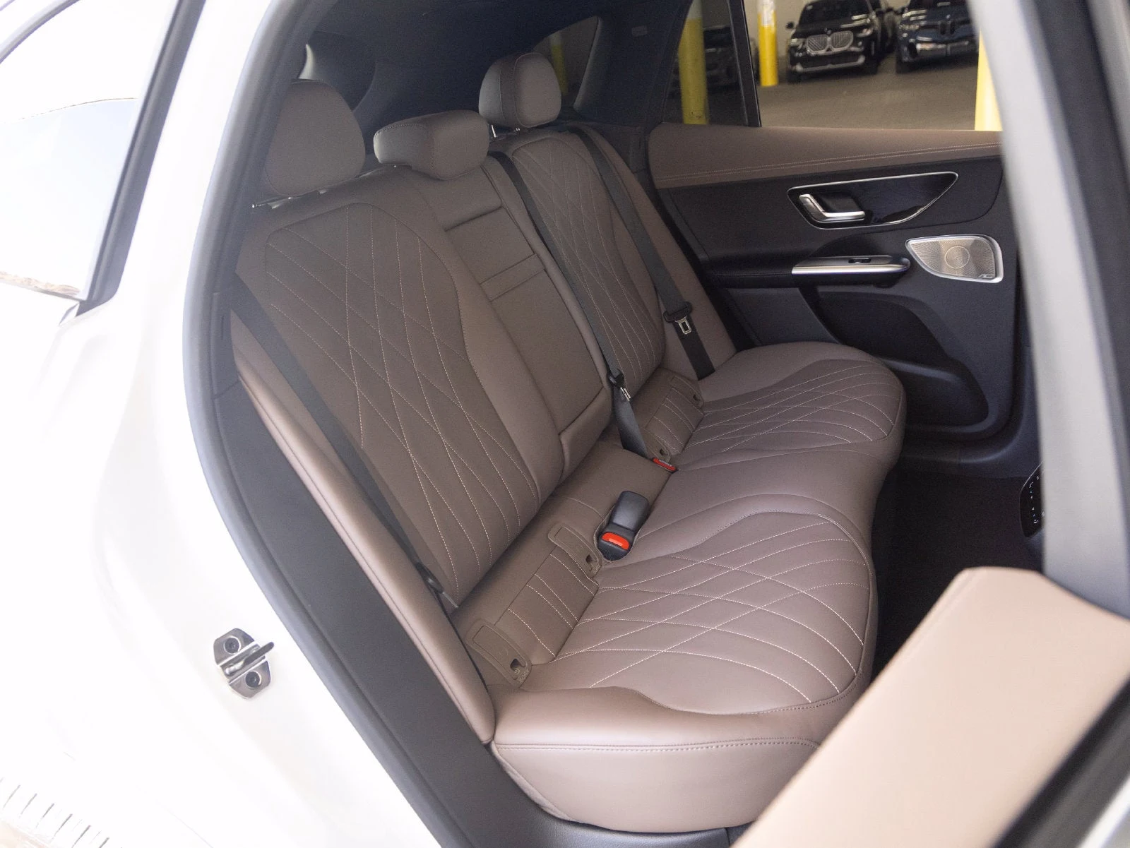 2027 Mercedes-Benz EQE 320+ SUV interior, seats, Sable Brown/Black