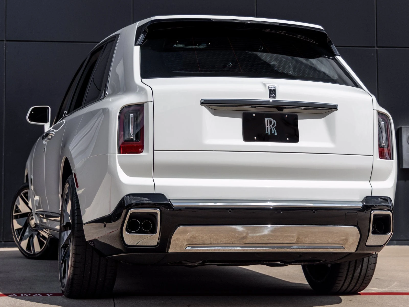 2027 Rolls-Royce Cullinan Base, rear three-quarter view, White