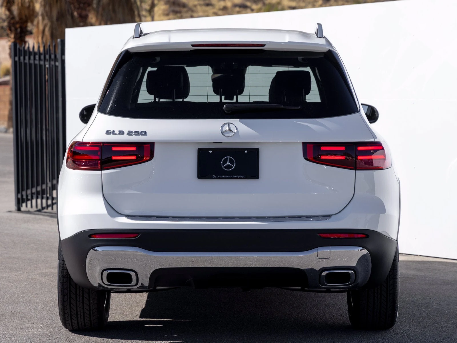 2026 Mercedes-Benz GLB GLB 250, rear three-quarter view, Polar White